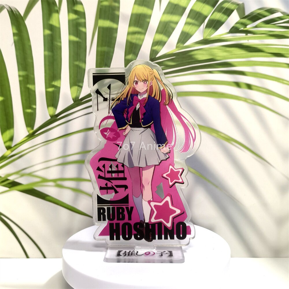 Mô hình Standee Anime OSHI NO KO Acrylic Hoshino Ai Akuamarin Rubii Arima Kana MEM CYO Kurokawa Akane phụ kiện trang trí