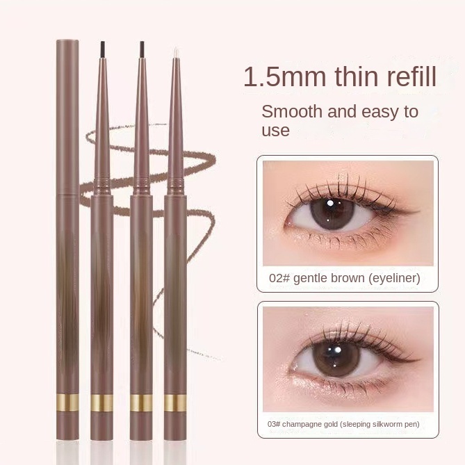 Bút Kẻ Mắt Màu Lì Ánh Ngọc Trai Bắt Sáng Không Thấm Nước Lâu Trôi