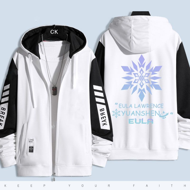 Genshin Áo Khoác sweater unisex eulat kamizato ayaka Ấn Tượng Mùa Thu Đông rsab