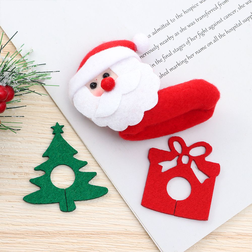 Xmas Búp Bê Trang Trí Giáng Sinh Chai Rượu / Ly Rượu