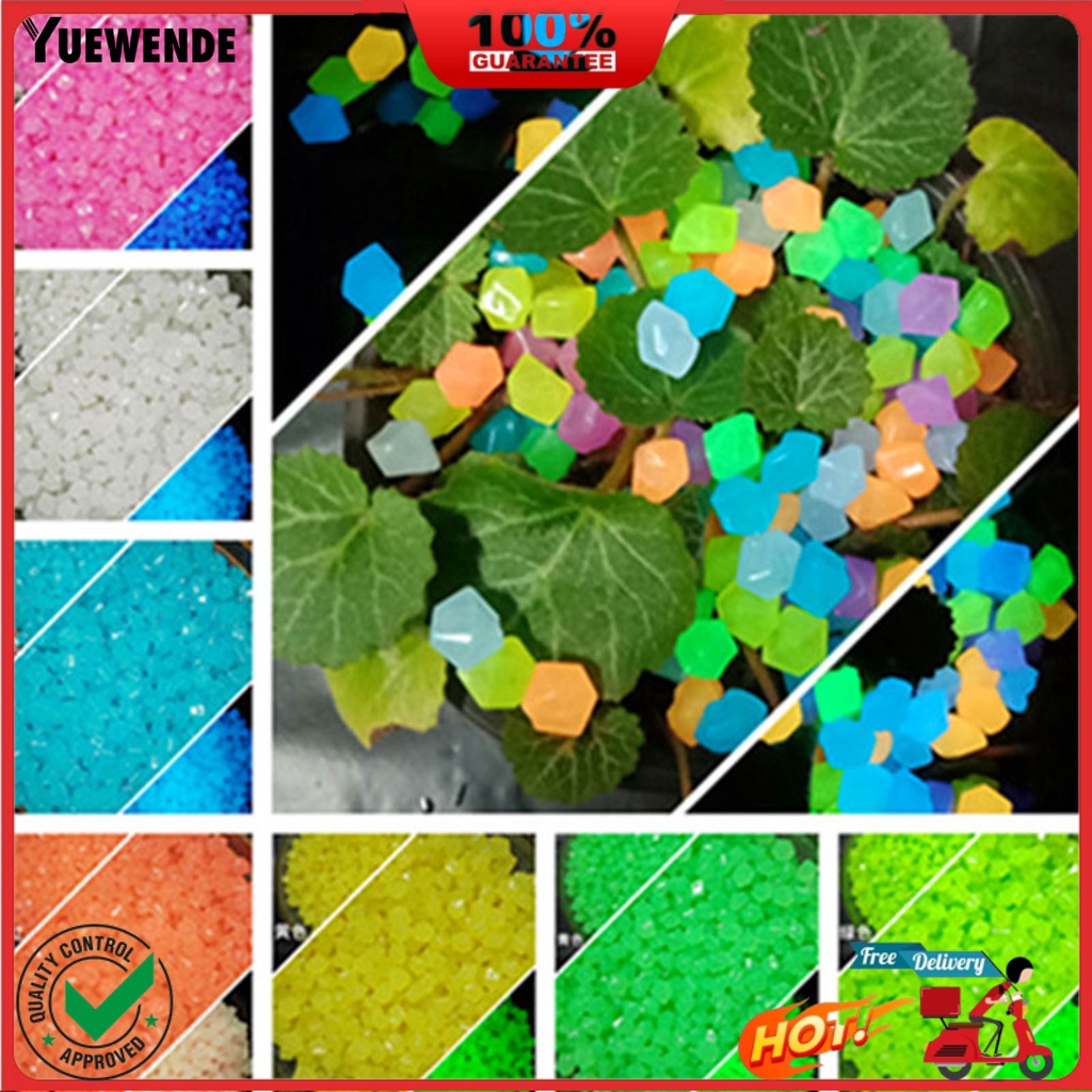 Bộ 500 Viên Đá Dạ Quang Nhân Tạo yu.p Chống Mài Mòn Dùng Trang Trí Bể Cá