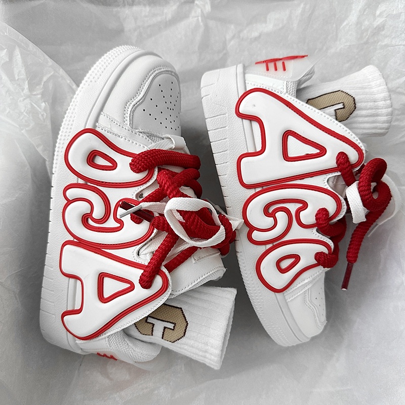 Giày Trượt Ván AJ Đế Dày Phong Cách hip hop Đường Phố Cho Nam Và Nữ QAQ359