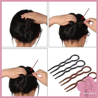 Trâm cài tóc chữ u đính đá sang trọng cho cô dâu