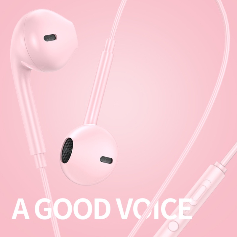Tai Nghe Nhét Tai u19 Màu macaron Có Dây jack 3.5mm