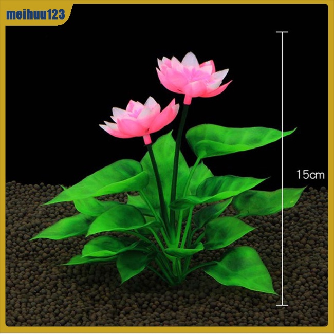 Mei Hoa Sen Giả Trang Trí Bể Cá