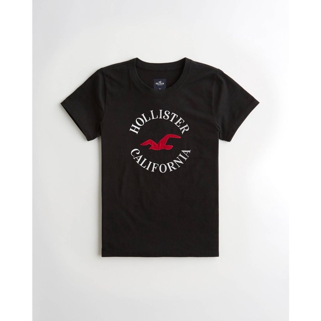 Áo nam Hollister Baggy Màu trơn 100% Cotton cao cấp Nam & Nữ Đường Phố Mỹ Thường Ngày 200GSM Tay Ngắ