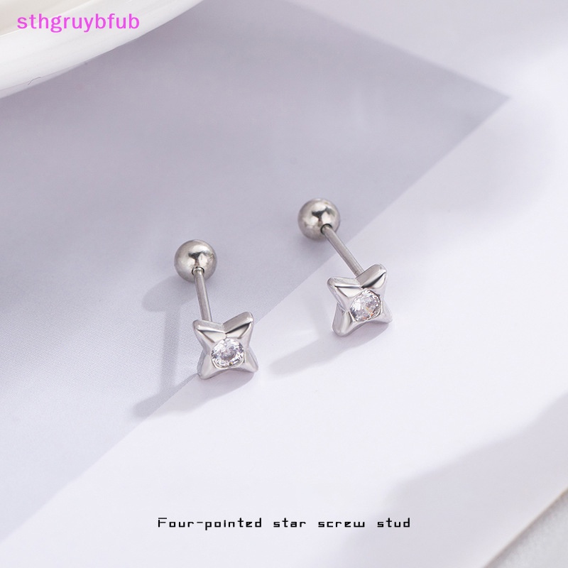 Sthb 1 Đôi Bông Tai Ngôi Sao Năm Cánh Đơn Giản Thời Trang Cá Tính Dành Cho Nữ vn