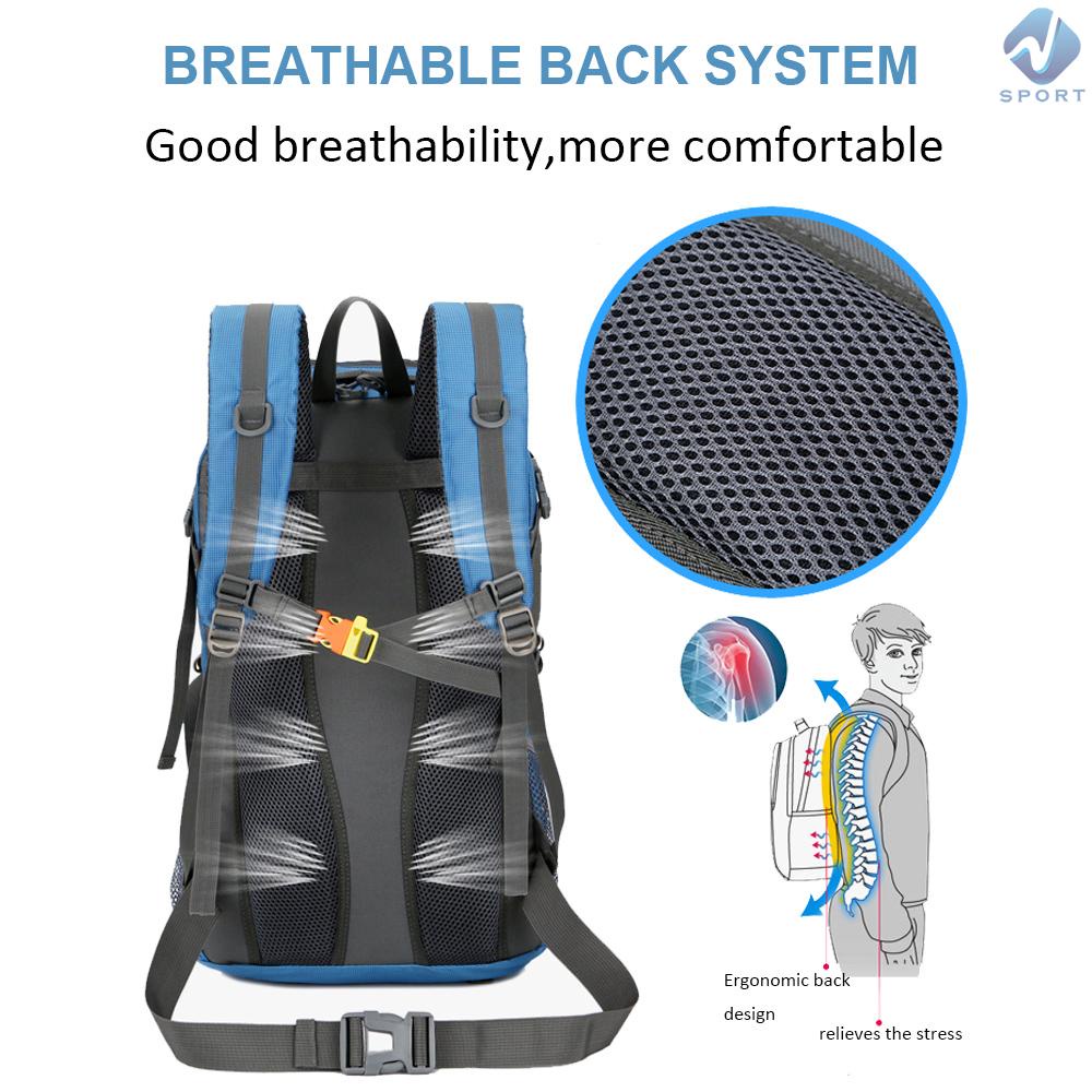 Ba Lô Leo Núi Dung Tích Lớn 50l Thoáng Khí Chống Thấm Nước