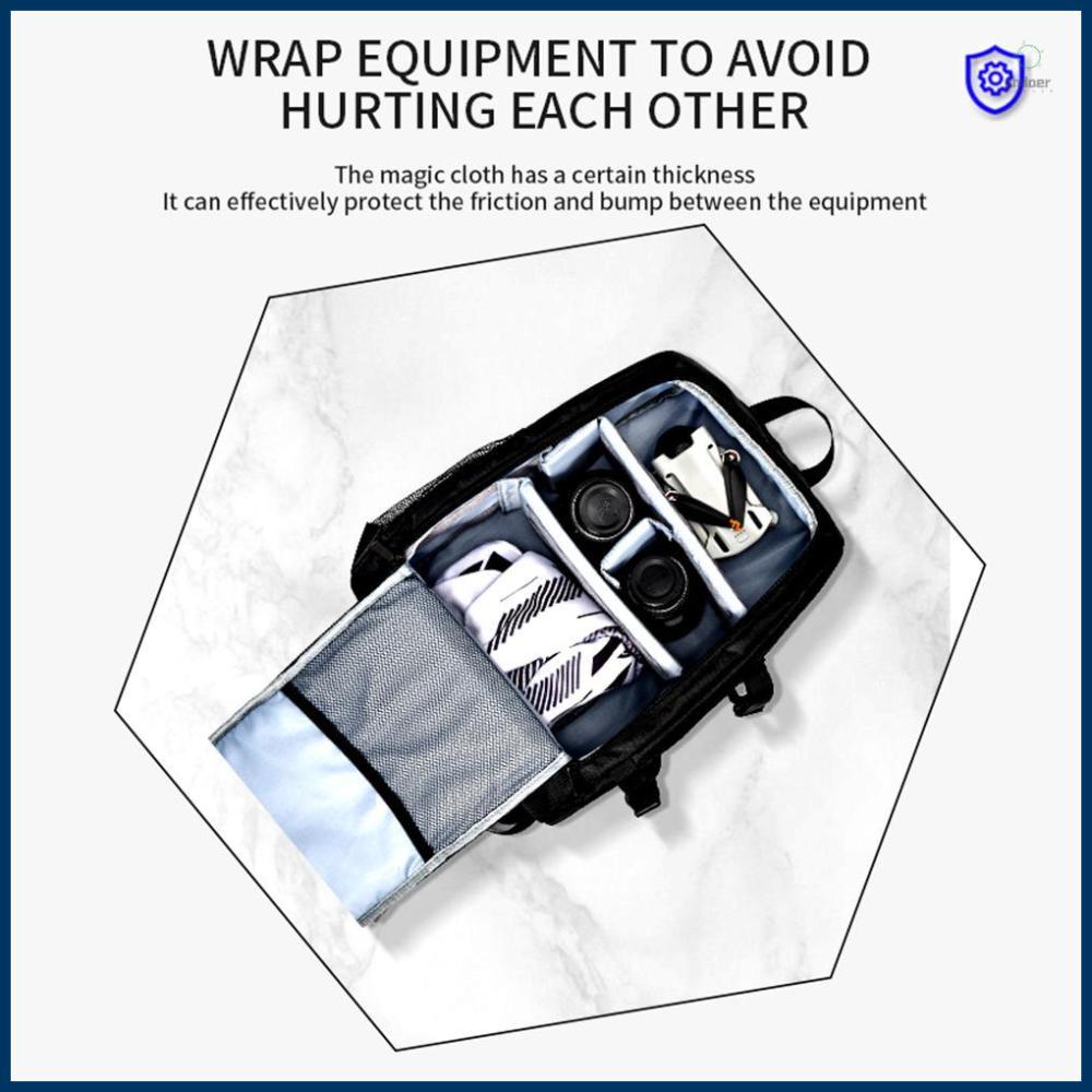 STARTRC Camera Lens Pouch Protective Wrap Storage Cloth Self-Adhesive Washable for DSLR Camera Lens