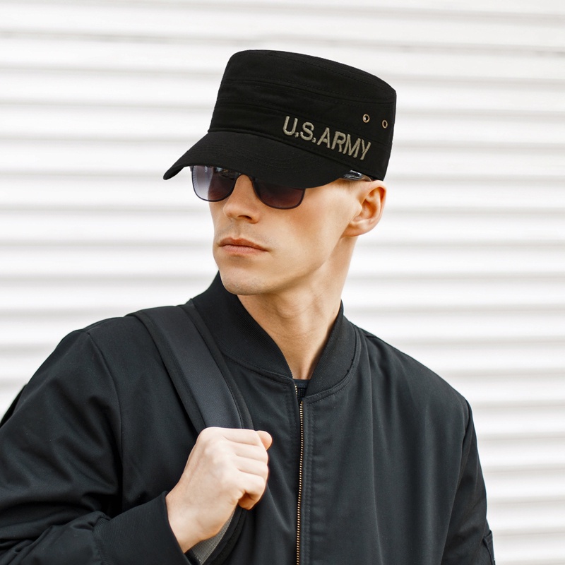 Mũ Lưỡi Trai cotton Họa Tiết Rằn Ri Quân Đội Mỹ Cho Nam