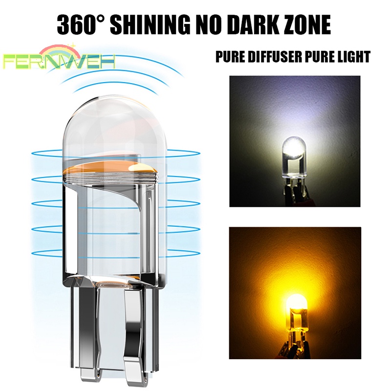 Đèn led cob w5w t10 6000k Ánh Sáng Trắng Tự Động Gắn Biển Số Xe Hơi