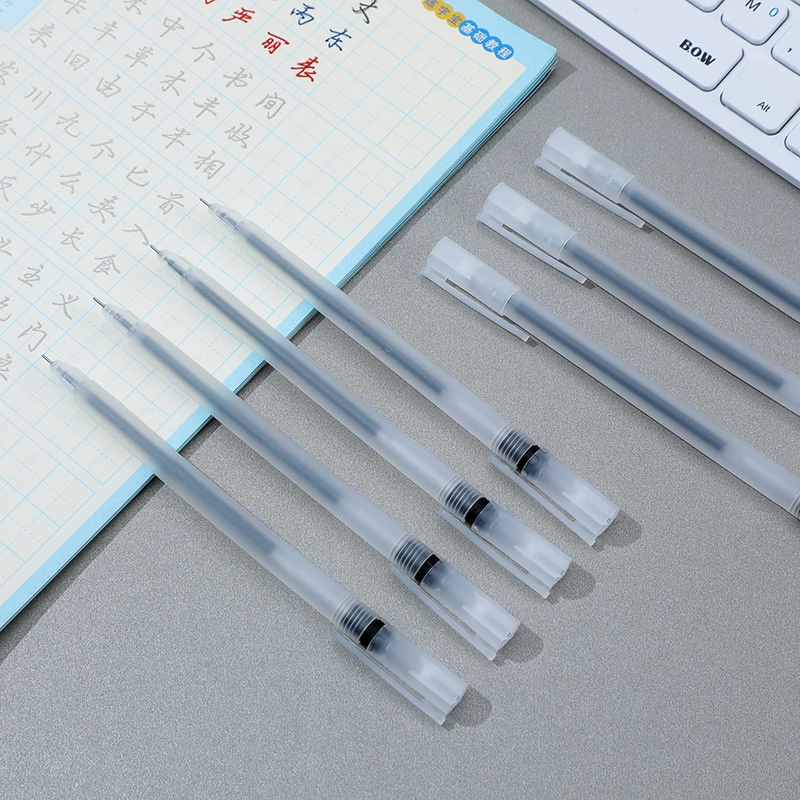 Set 20 Bút Bi Dạng Lỏng Màu Đen / Xanh Dương / Đỏ Ngòi 0.5 Kim Cho Văn Phòng