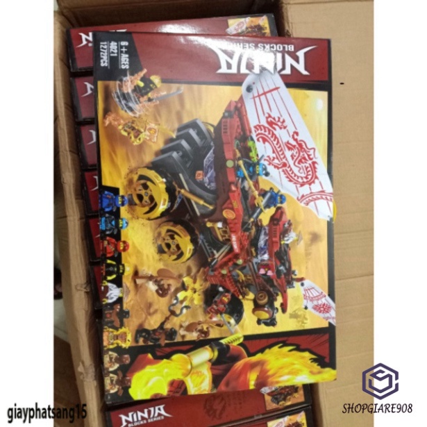 Bán LEGO Ninjago Land Bounty Pack 4021 Cỗ Xe Tăng Sa Mạc của các Ninja 1272 mảnh