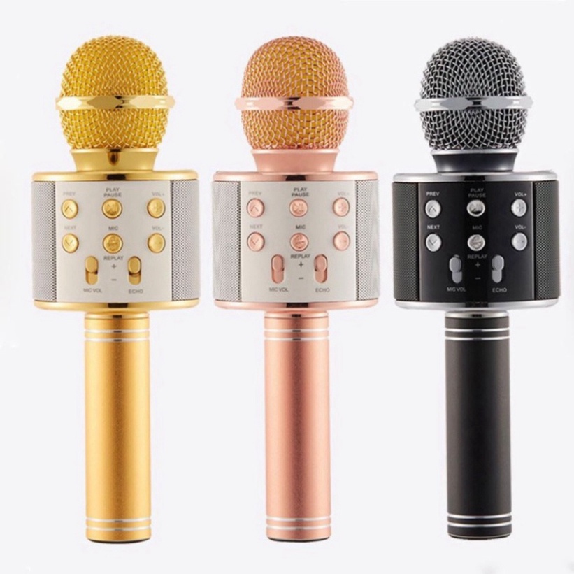Mic Hát Karaoke Cầm Tay Không Dây - Micro Karaoke Bluetooth Bảo Hành 12 Tháng | BigBuy360 - bigbuy360.vn