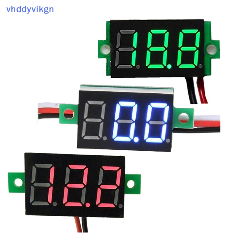 Vôn Kế Kỹ Thuật Số vhdd mini 0.36 inch dc4.5v-30v Có Màn Hình led Hiển Thị Cho Xe Mô Tô vn