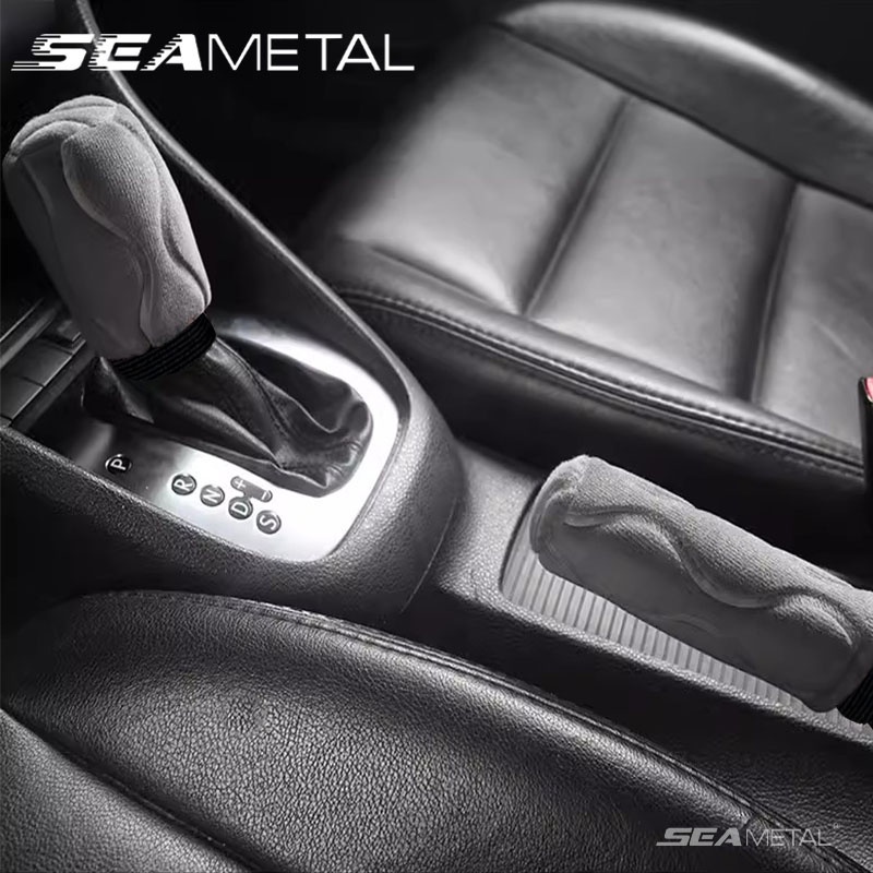 Seametal Vỏ Bọc Cần Gạt Số Xe Hơi Mùa Đông Bằng Vải Lông Mềm Ấm Áp