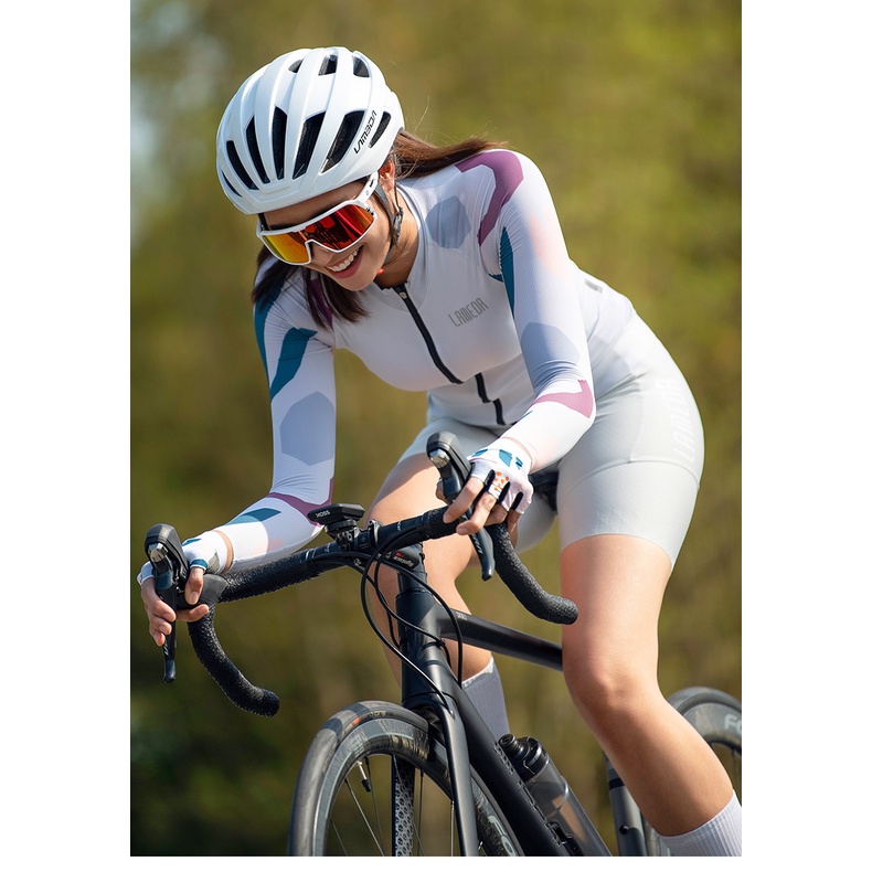 Bộ Đồ Đạp Xe Dài Tay Dáng Ôm Thời Trang Dành Cho Nữ