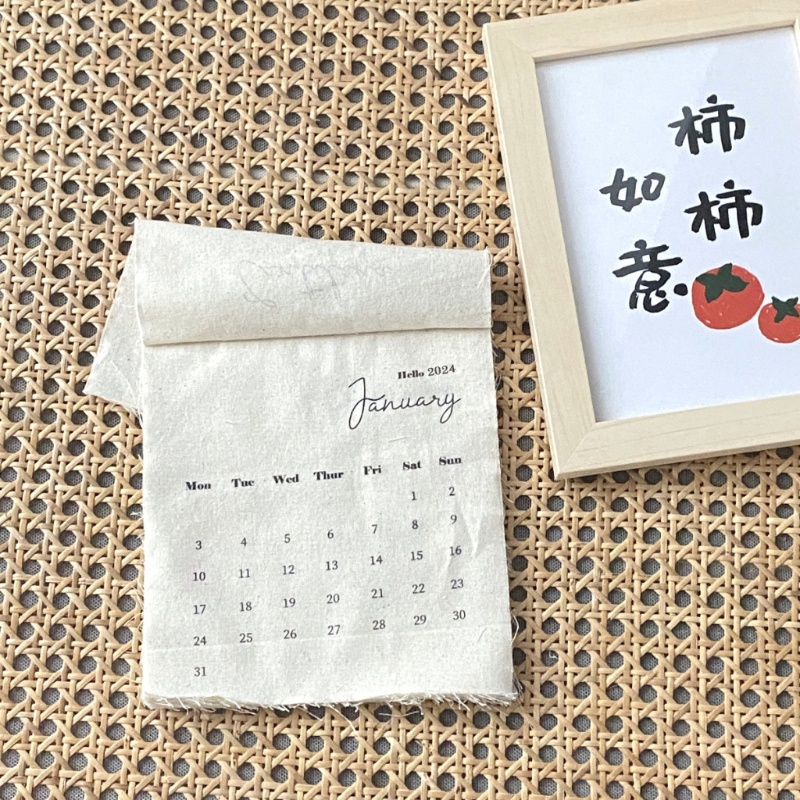 ✿ Lịch Vải 2024 Treo Tường Trang Trí Văn Phòng