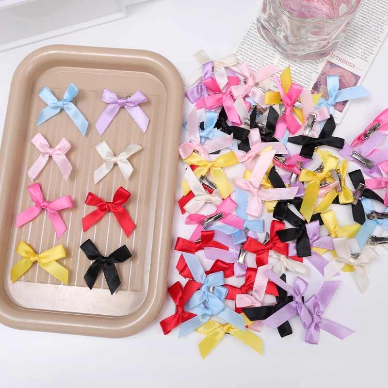 Set 8 Kẹp Tóc Nơ Ruy Băng Thời Trang Hàn Quốc