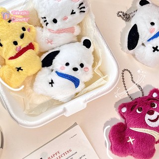 Móc Khóa Hình Gấu pooh / winnie / Gấu pooh / Mèo hello kitty Nhồi Bông Dễ Thương Làm Quà Tặng Cho Bé