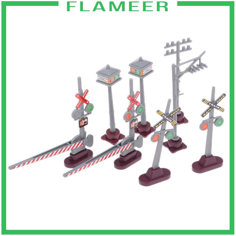 Set 8 Mô Hình Biển Báo Giao Thông Đồ Chơi Cho Bé