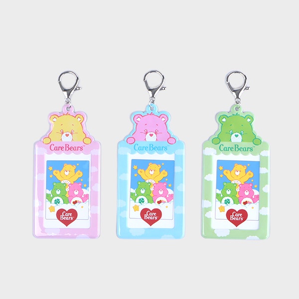DAISO HÀN - CARE BEARS PHOTO KEYRING - MÓC KHÓA ĐỰNG HÌNH, ẢNH, PHOTOCARD ĐÁNG YÊU