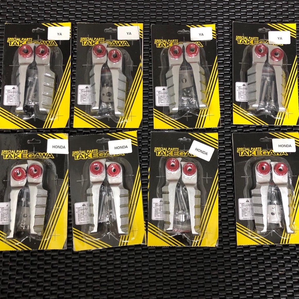 Gác Chân Nhôm Takegawa MS2 Đúc Tặng Kèm Chốt Sỏ Và Long đền Kitaco gắng các dòng xe Honda và Yamaha