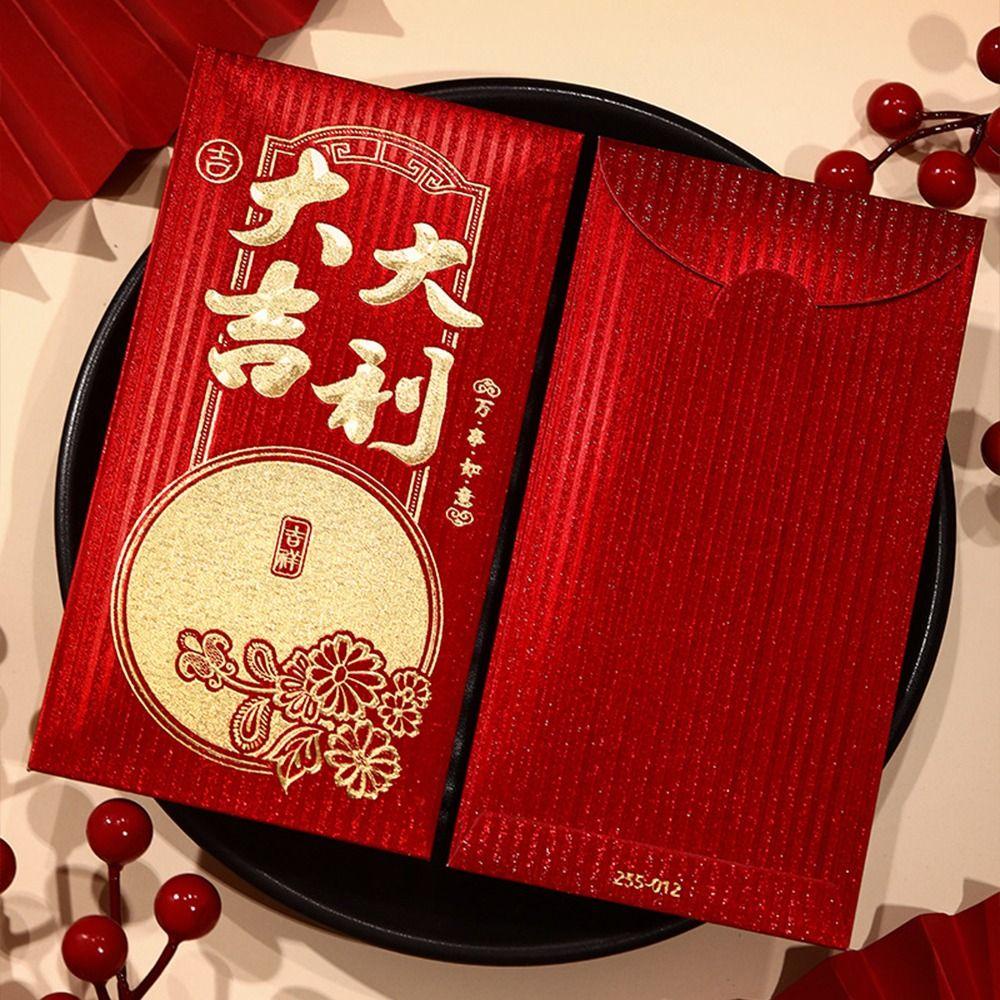 Mmluck Bao Lì Xì Đỏ May Mắn Làm Quà Tặng Năm Mới diy 6 Cái / Bộ Bao Lì Xì Năm Mới