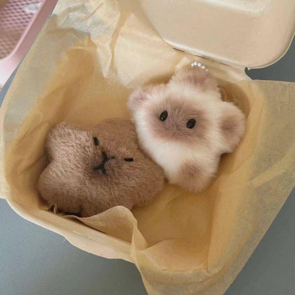 Shanrong Móc Chìa Khóa Xe Hơi Đồ Chơi Hình Gà Nhồi Bông Mềm Mại Đáng Yêu