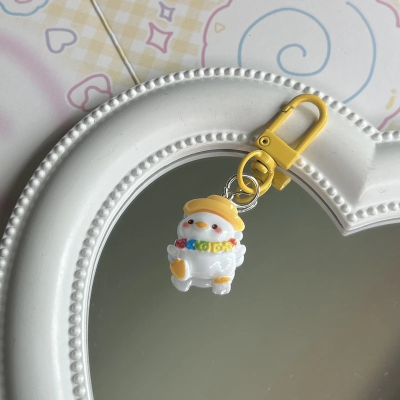 Hoạt Hình Móc Khóa Hình Vịt Con Đáng Yêu