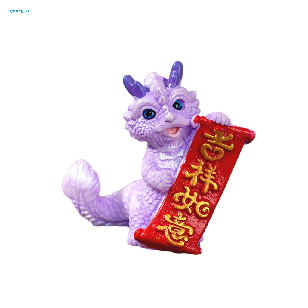 Tượng Rồng Đầy Màu Sắc Trang Trí Bàn Làm Việc / Văn Phòng