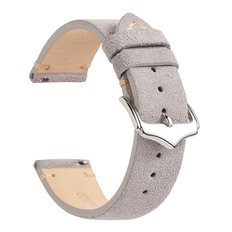 Dây Đeo Đồng Hồ Bằng Da Bò Thật 18mm 20mm 22mm Phong Cách Doanh Nhân Cổ Điển Dành Cho Nam Và Nữ