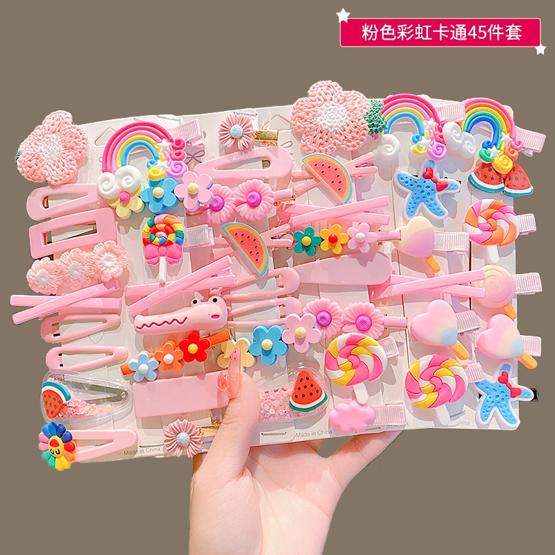 Set Kẹp Tóc Dễ Thương Cho Bé Gái