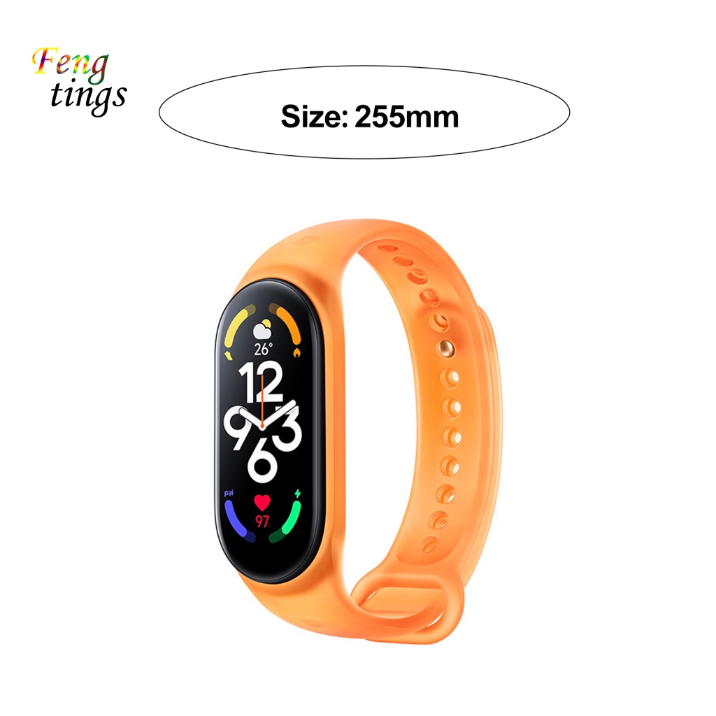 Dây Đeo Đồng Hồ Bằng Silicon Mềm Họa Tiết Rằn Ri Độ Co Giãn Cao Thoải Mái Cho xiaomi miband 5 / 6 / 7