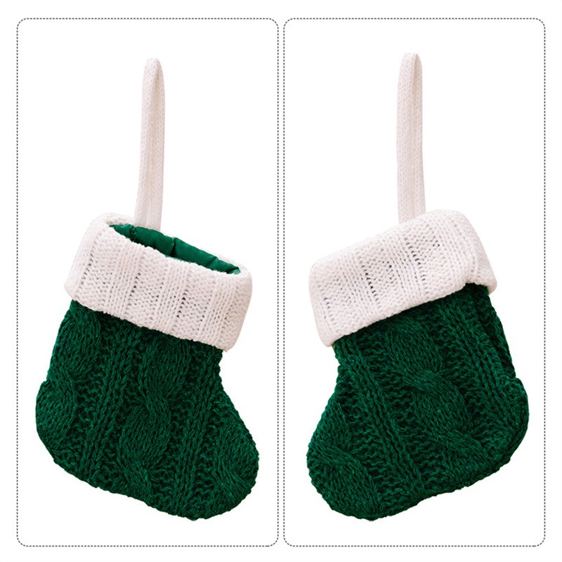 Tất Len mini Trang Trí Cây Thông Noel