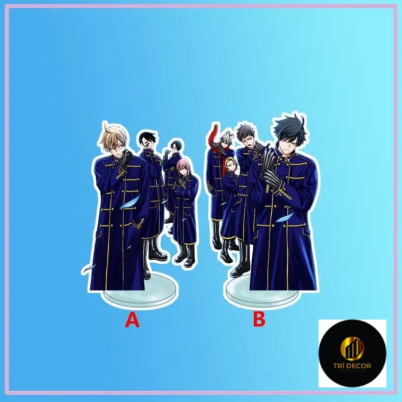 Mô hình Standee Anime Stand Tougen Anki Kougasaki Jin Mudano Naito Acrylic Figure Phụ kiện trang trí để bàn góc học tập
