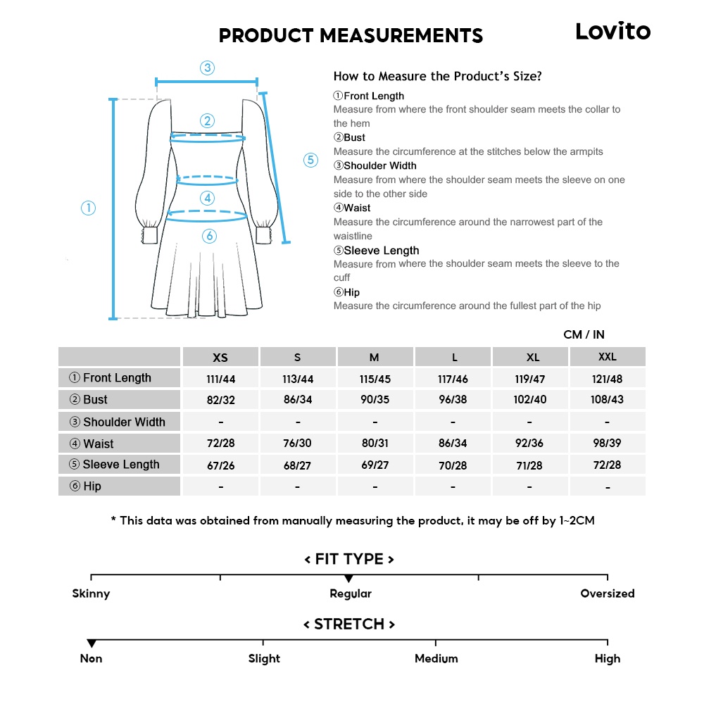 Đầm Lovito tay dài xếp nếp màu trơn thường ngày cho nữ L61AD084