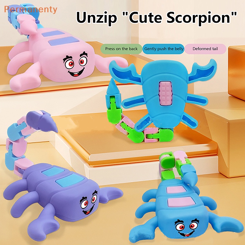 1 Con Quay Đồ Chơi spinner Hình Bọ Cạp Có Khớp Nối, Giúp Giảm stress