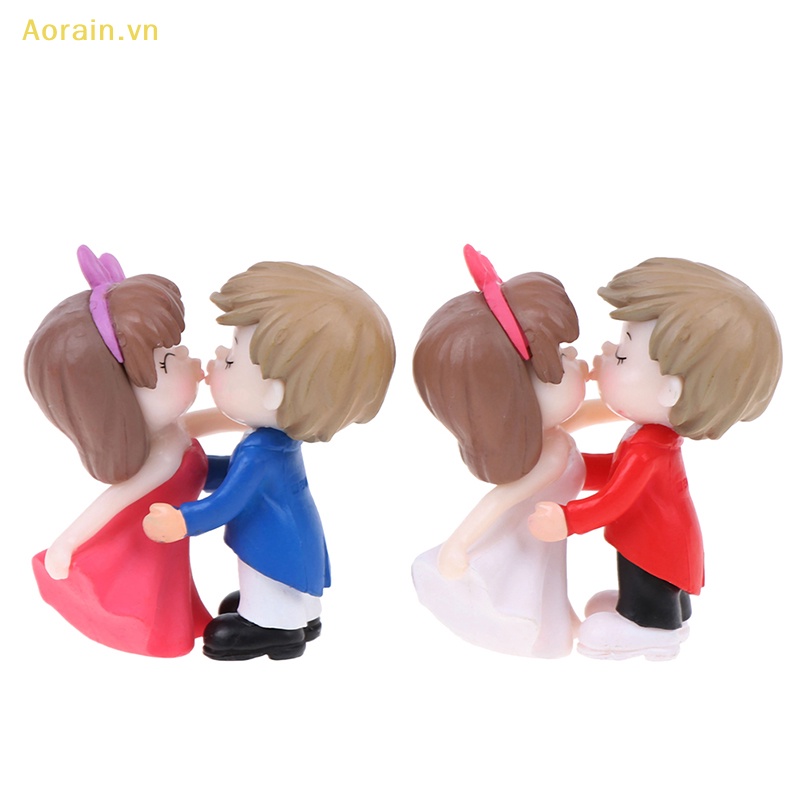 Tượng Cặp Đôi Lãng Mạn Thu Nhỏ Trang Trí Vườn Nhà Búp Bê diy