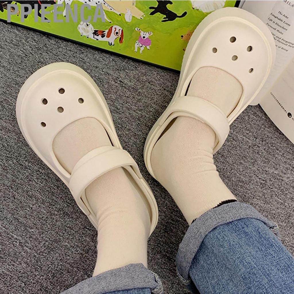 Ppieenca Women Hollow Gardening Shoes  Slippers Breathable Holes for Outdoors