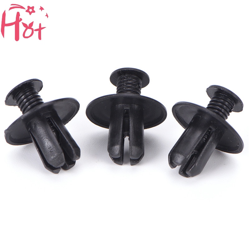 FENDER Set 50 Kẹp Nhựa Màu Đen 8mm Giữ Tấm Chắn Bùn Xe Hơi Vners vn