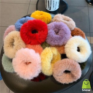 Dễ thương dây cột tóc lông nhung đơn giản xinh xắn dành cho nữ