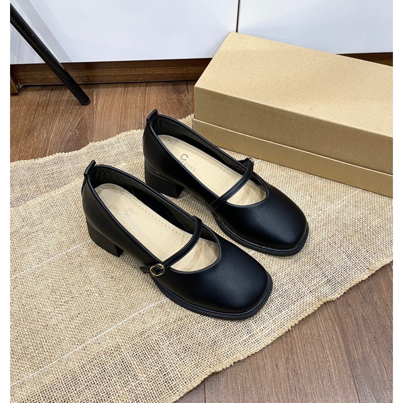 Giày sandan nữ hàng QCCC đế cao 3cm,chất da lì cao cấp SD193 ANN_Official