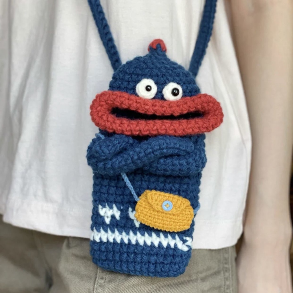 ✌Ưu Đãi Đặc Biệt Đãi Sẵn Sàng✌   Túi Đựng Điện Thoại Di Động Bằng Len Dệt Tay diy Cho Bạn Gái / apple huawei samsung