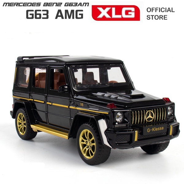 Mô hình xe Mercedes G63 AMG cao cấp bằng kim loại có đèn led âm thanh