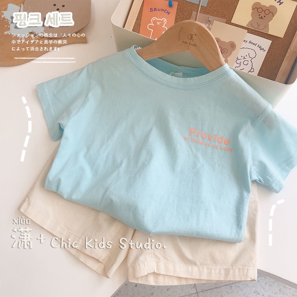 Áo Thun Tay Ngắn Hàn Quốc Mùa Hè Kiểu Mới Cho Bé Trai