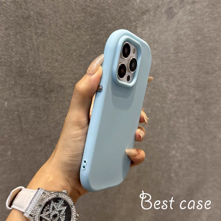 Ốp Điện Thoại Mềm Nút Bấm Tròn Cho iphone 15 14 13 12 11 pro max