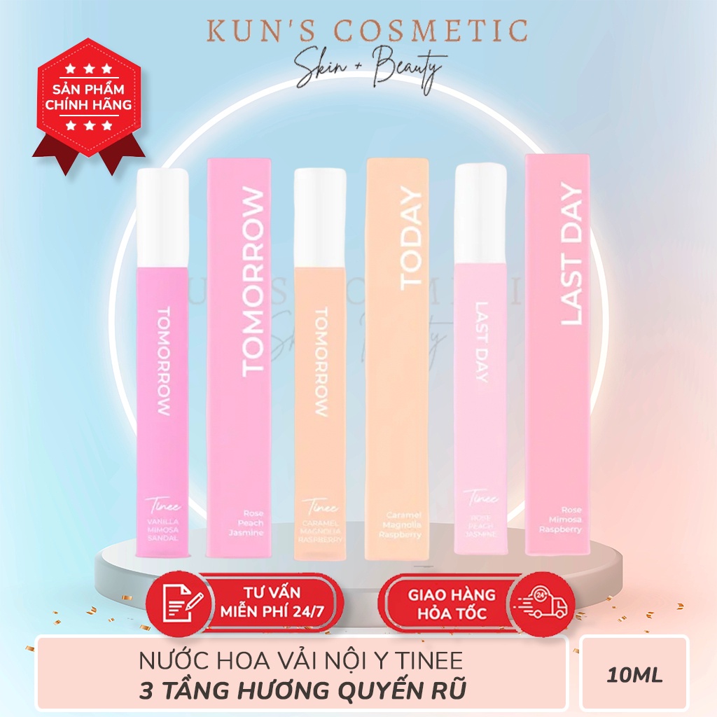 Nước Hoa Vùng Kín Vải Nội Y Tinee  Nước Hoa Vùng Kín 3 Tầng Hương 10ml