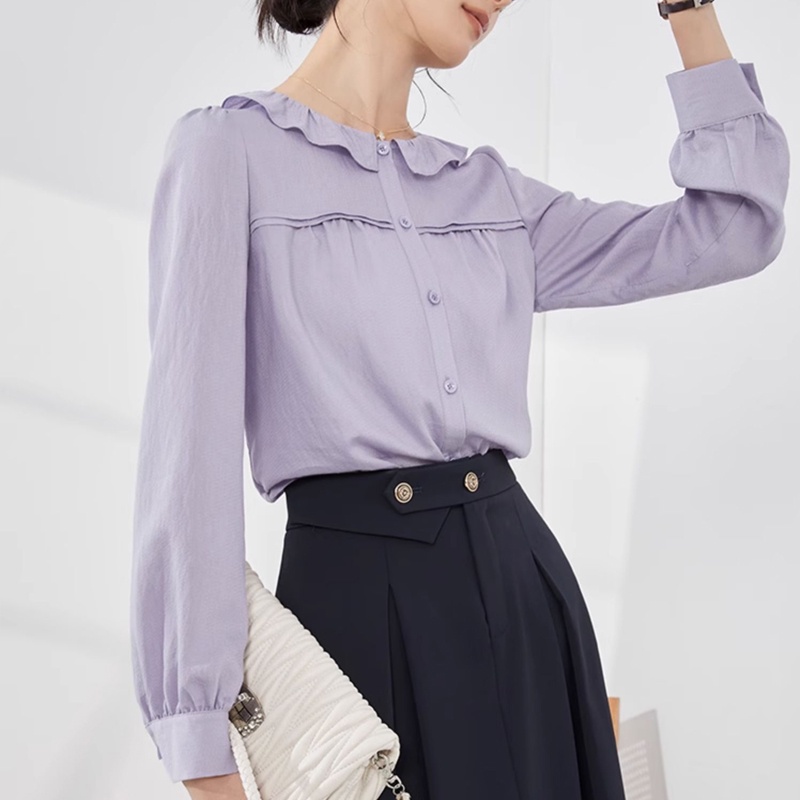 Áo Sơ Mi chiffon Tay Dài Thời Trang Công Sở Dành Cho Nữ