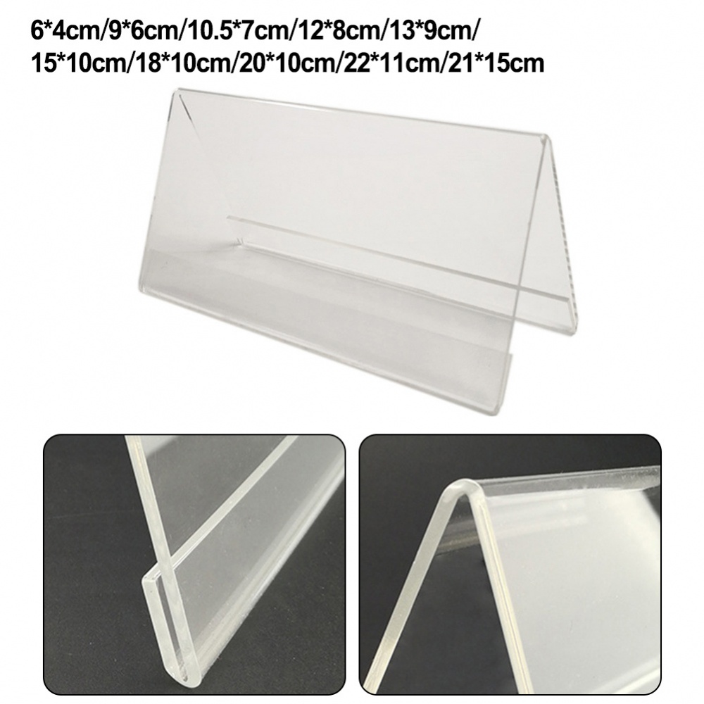 Giá Trưng Bày Thẻ Hình Chữ v Bằng acrylic Trong Suốt